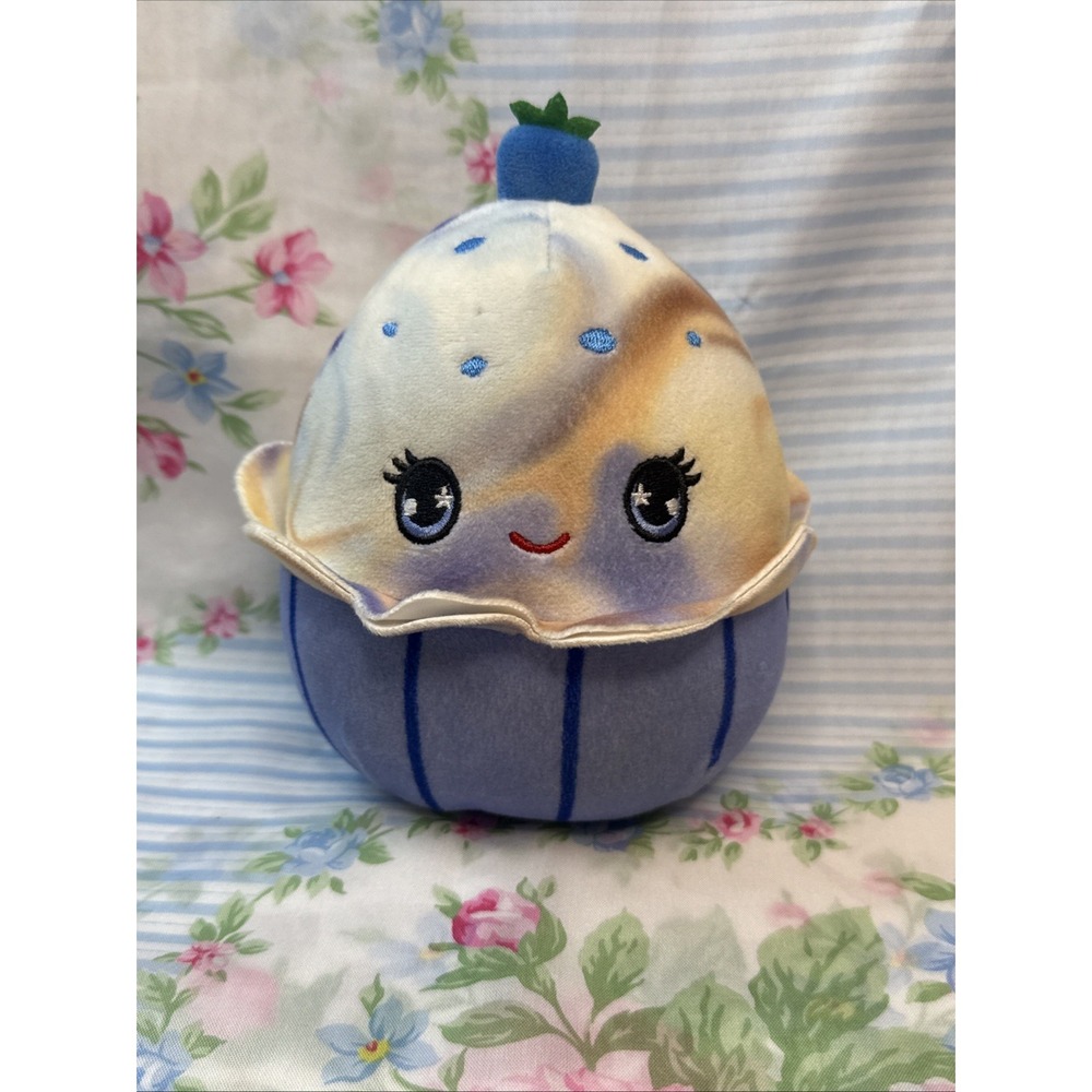 Squishmallows Scented Blueberry Muffin Cupcake Plush Stuffed Food Toy 5"